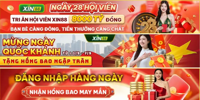 Thông tin mới nhất về các sự kiện khuyến mãi Xin88 áp dụng